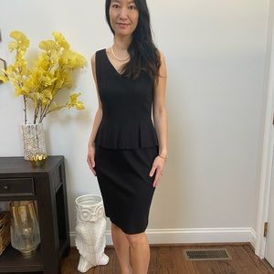 Ellie Tahari little black peplum dress